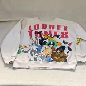 EUC woman’s cropped looney tunes sweatshirt